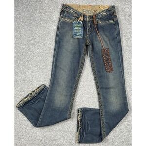 Stitch's Iroquois Bootcut Jeans Womens 26 (Fits 27) Distressed Hong Kong NEW